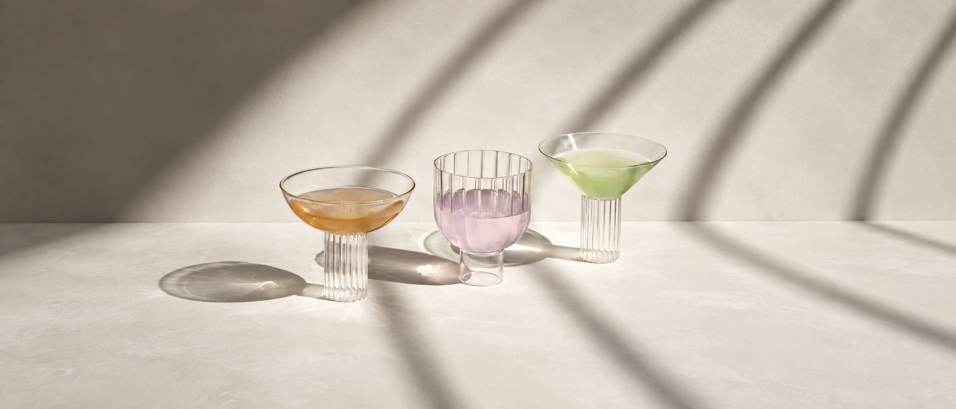 Modern glassware collection