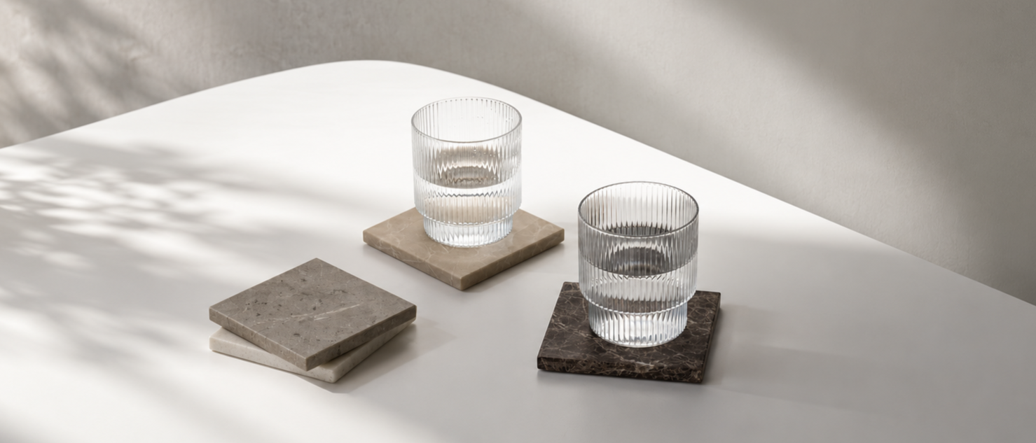 Clear drinkware collection